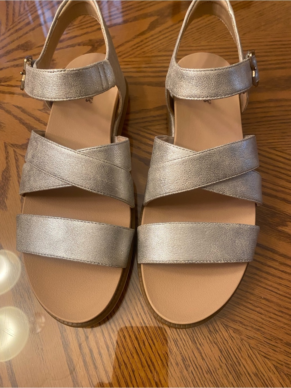 Dr. Scholl's Silver Sandals